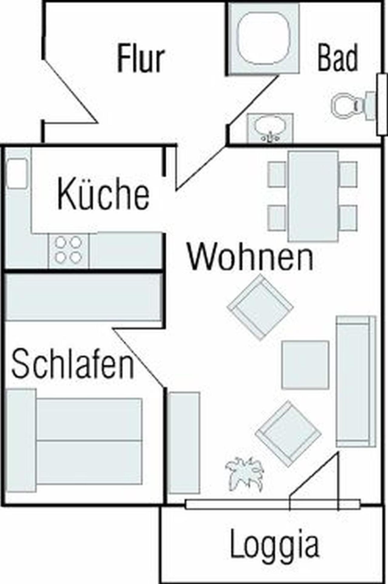 4-21, Friedrichstr, Im Herzen Westerlands, Sehr Strandnah, Balkon, 2 Zi 外观 照片